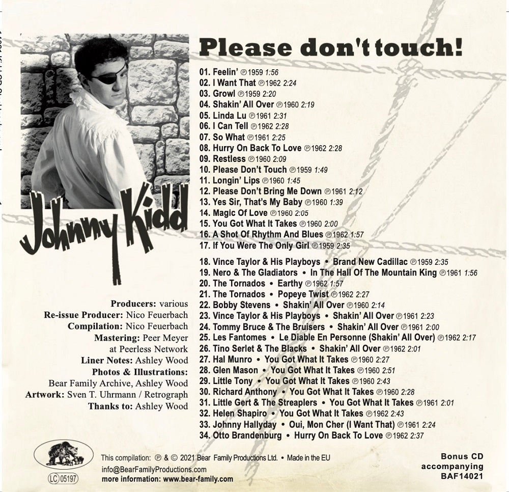 10inch - Johnny Kidd - Please Don't Touch!