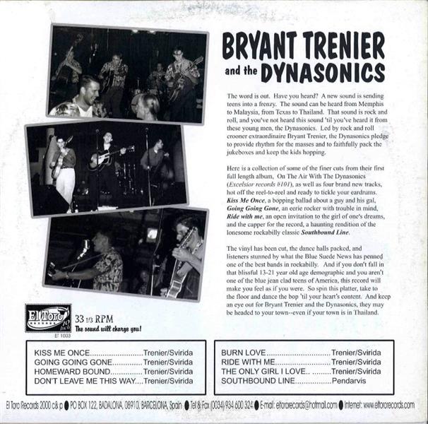 10inch - Bryant Trenier & The Dynasonics - Eight Rockin' Songs