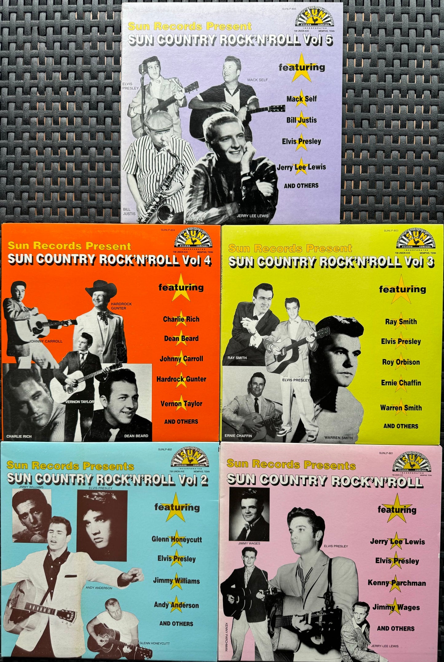 10inch - VA - Sun Country Rock'n'Roll Vol. 1-5 (vollständige Serie)