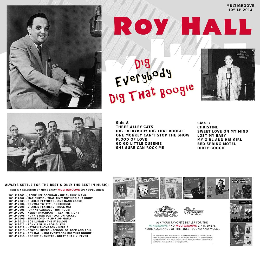 10inch - Roy Hall - Dig Everybody Dig That Boogie