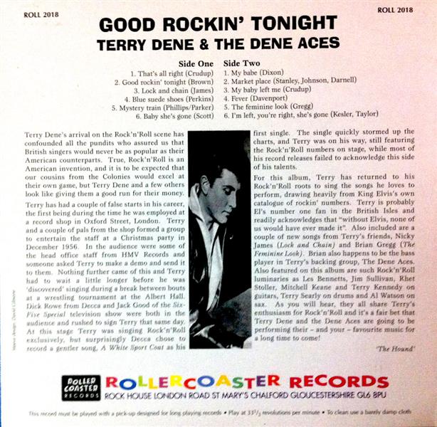 10inch - Terry Dene & Dene Aces - Good Rockin' Tonight