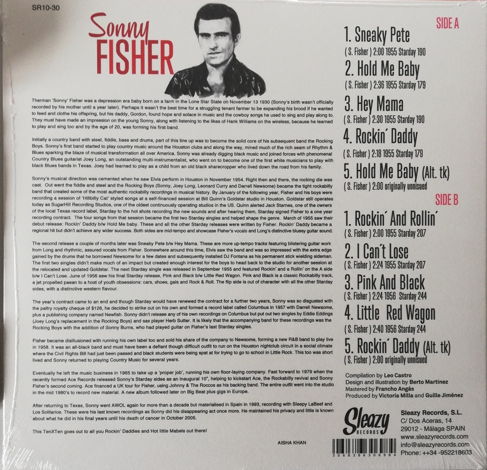 10inch - Sonny Fisher - Pink And Black