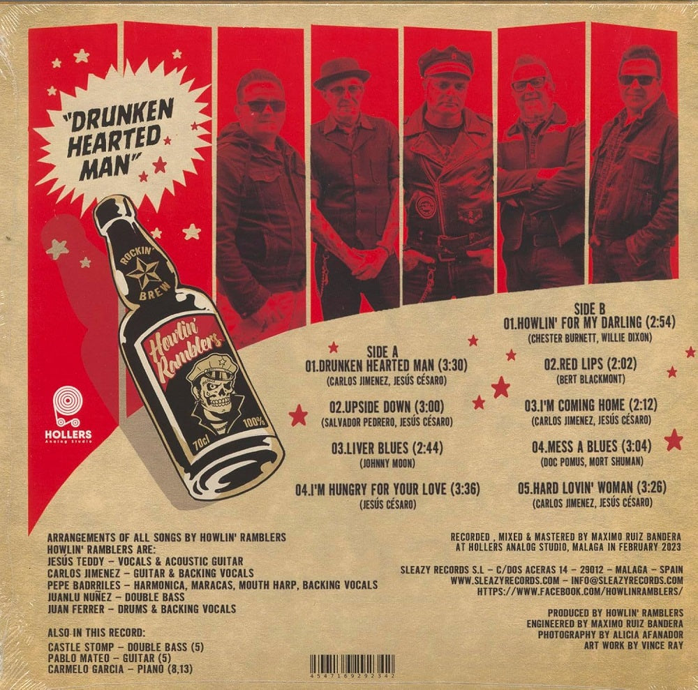10inch - Howlin' Ramblers -  Drunken Hearted Man