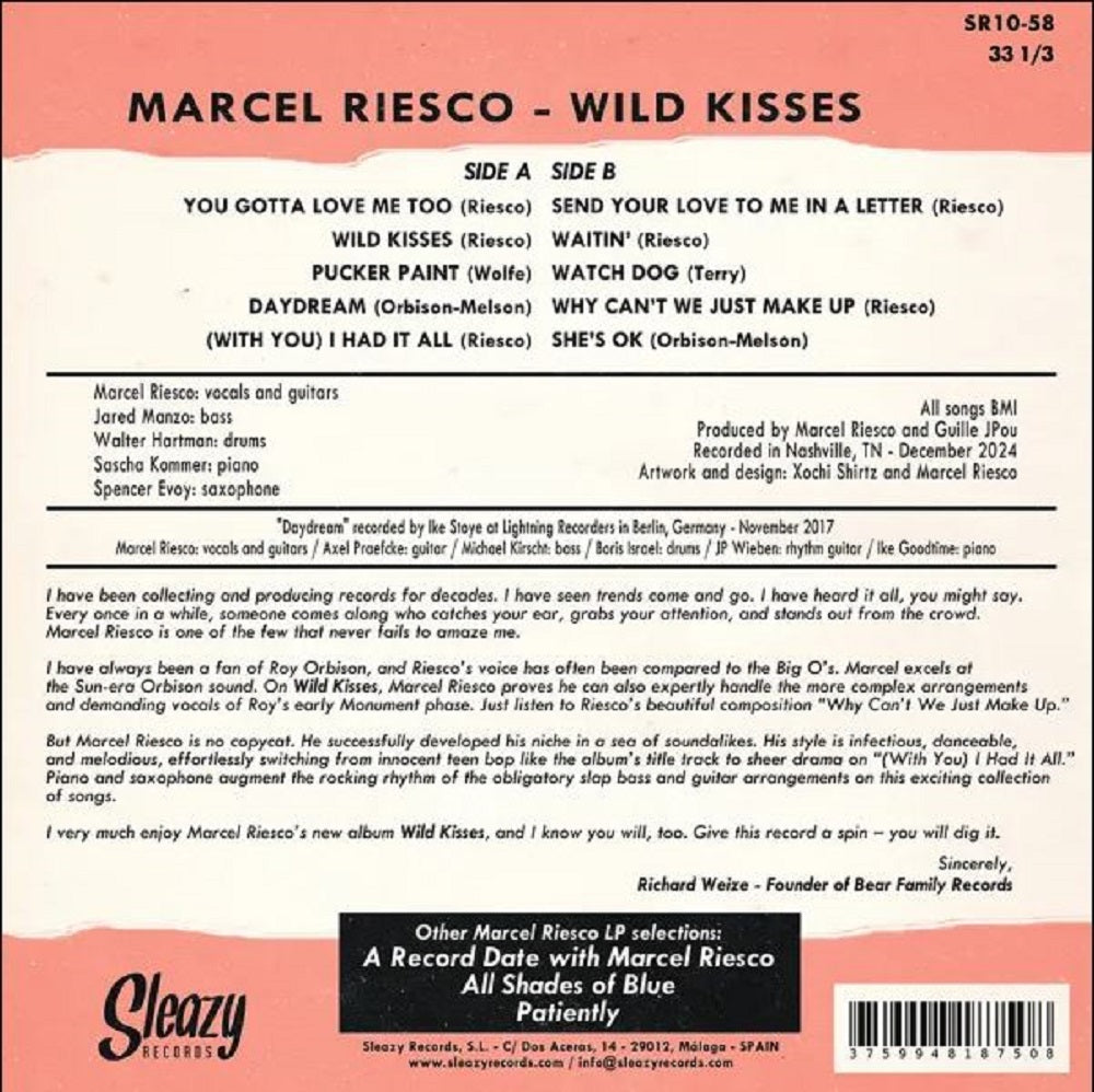 10inch - Marcel Riesco - Wild Kisses