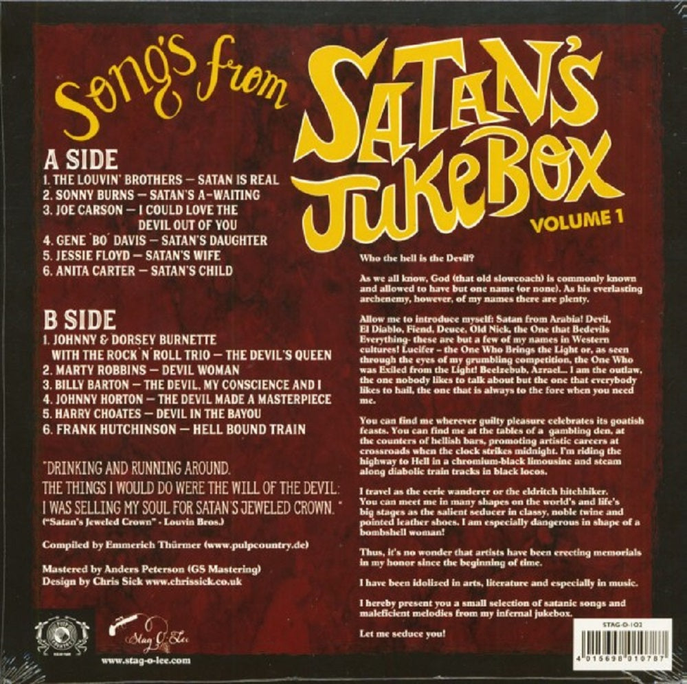10inch - VA - Songs From Satan's Jukebox Vol. 1