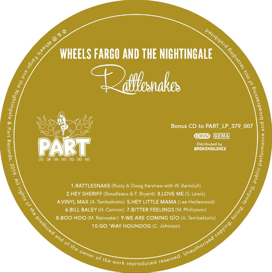 10inch - Wheels Fargo & The Nightingale - Rattlesnakes
