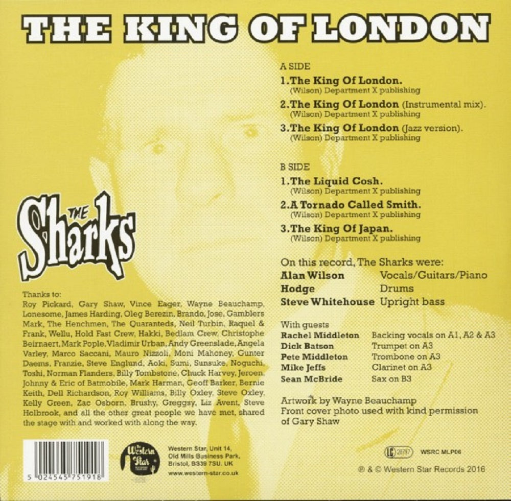 10inch - Sharks - The King Of London