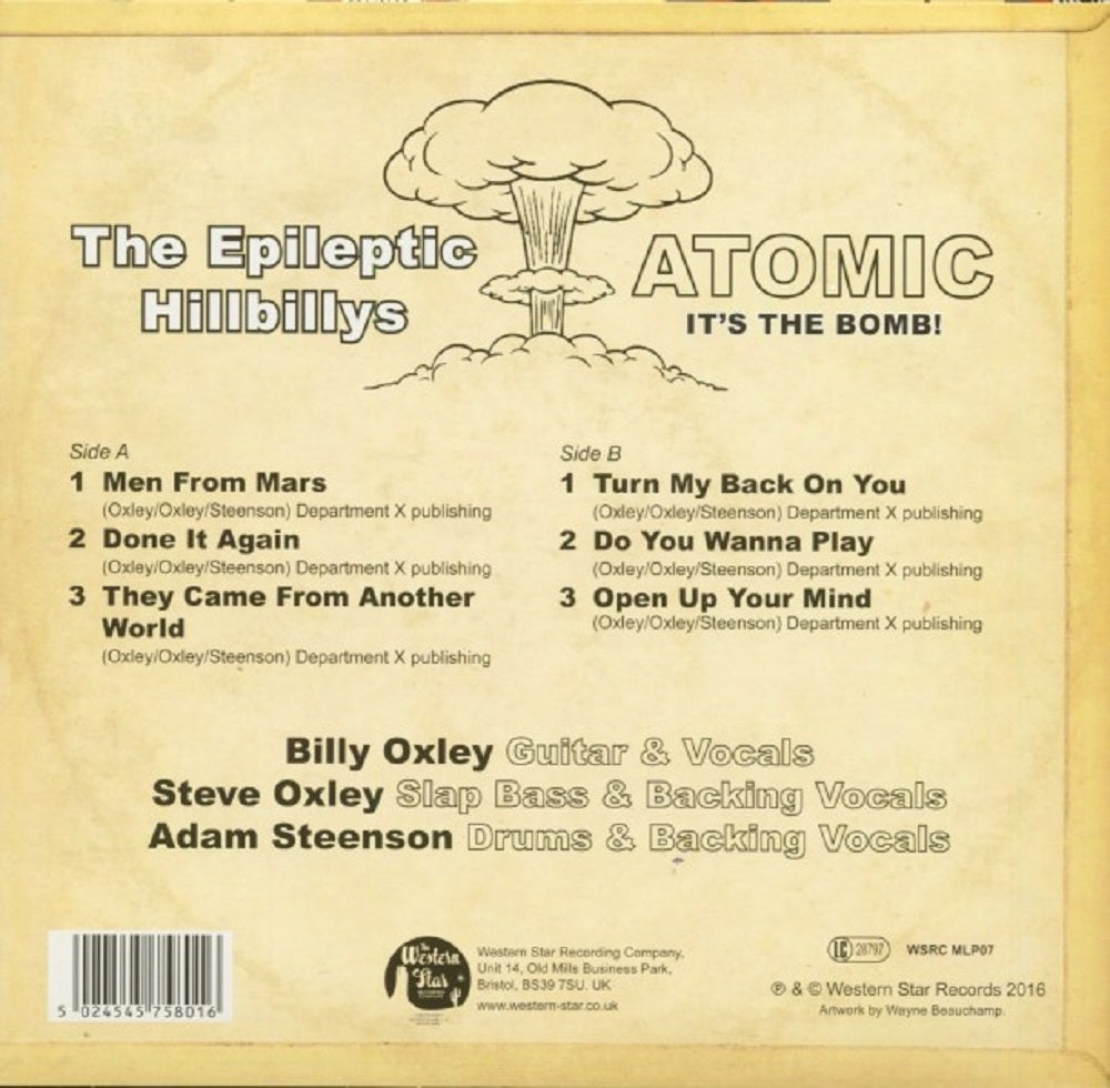 10inch - Epileptic Hillbillys - Atomic It's The Bomb