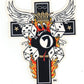 Frank Kozik Aufkleber - Emo's Cross