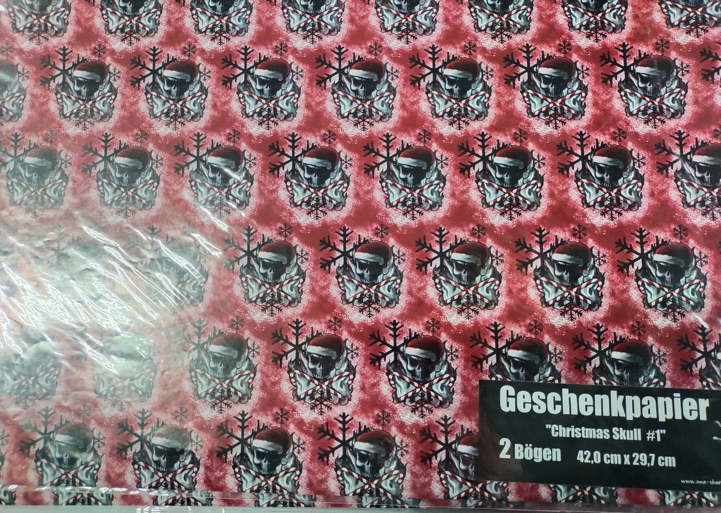 Geschenkpapier - Christmas Skull