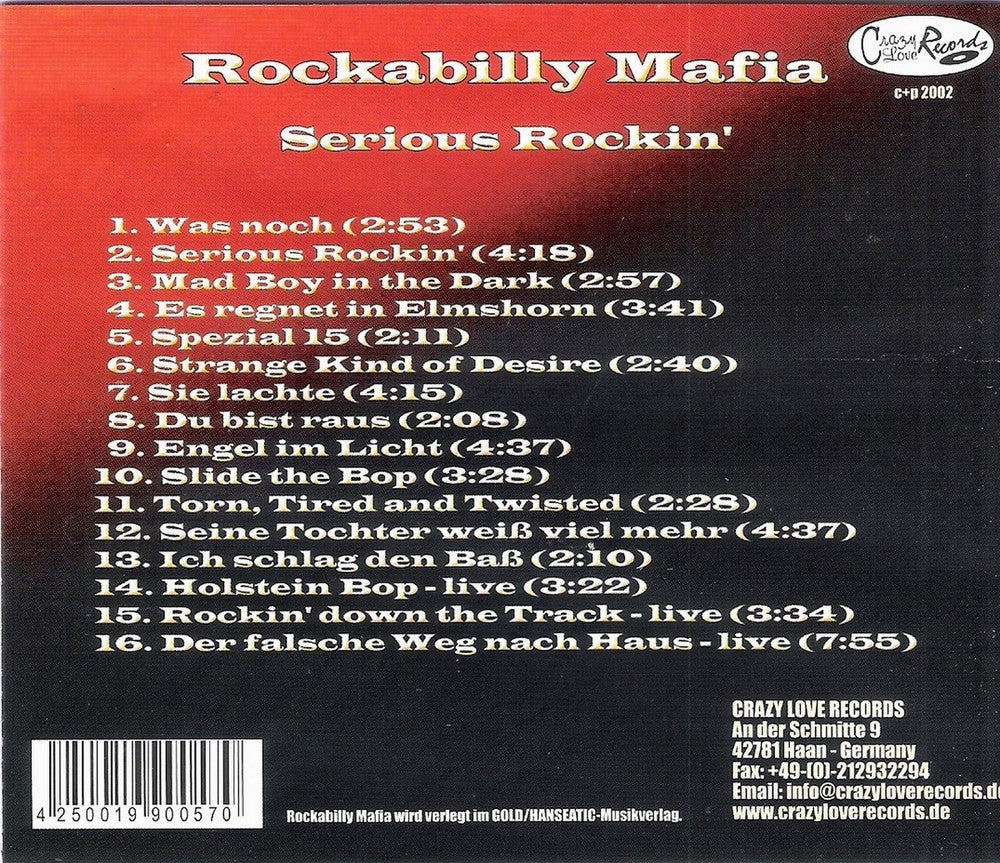 CD - Rockabilly Mafia - Serious Rockin