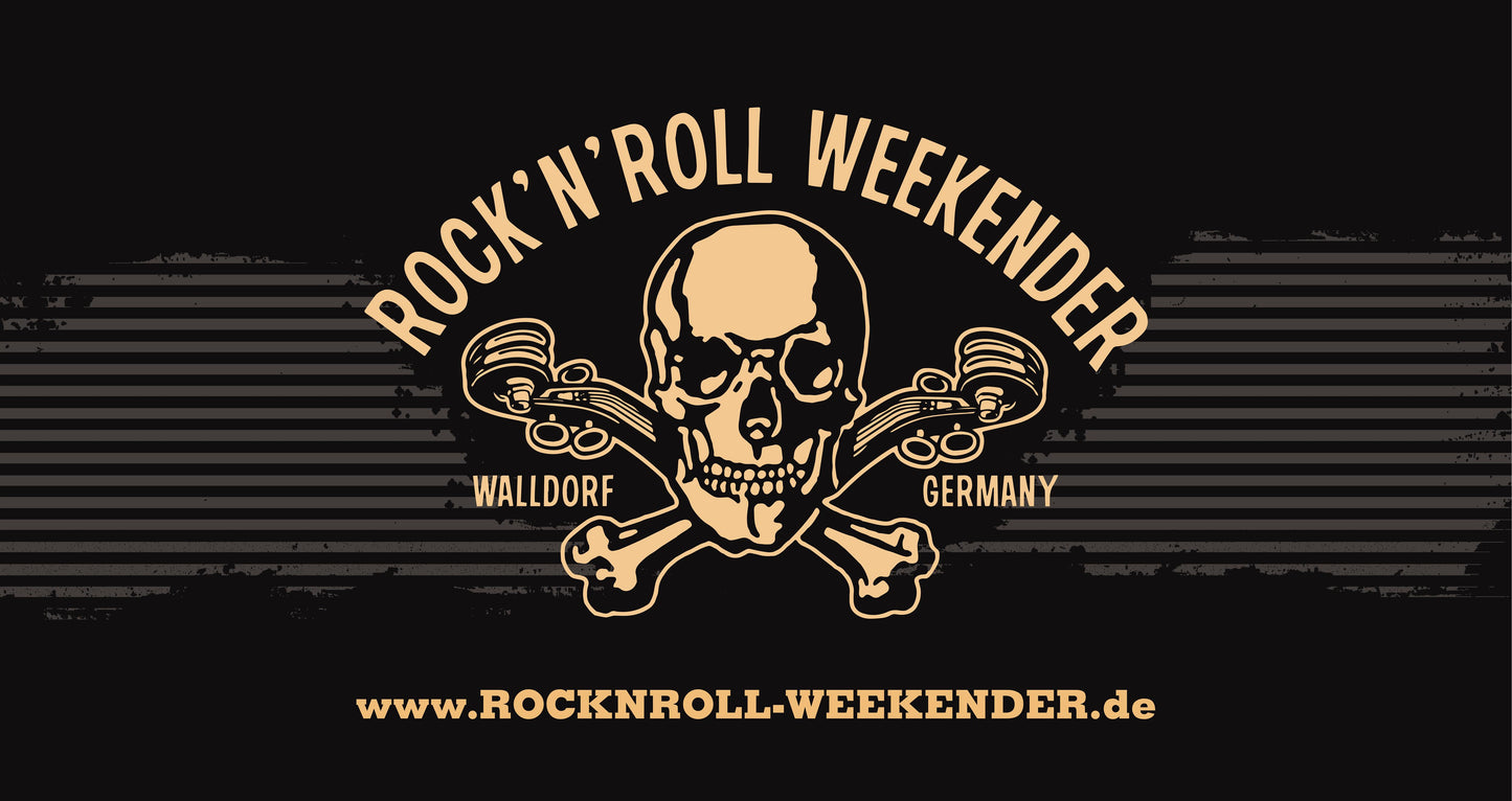 Bauzaunbanner Walldorf Weekender - Skull