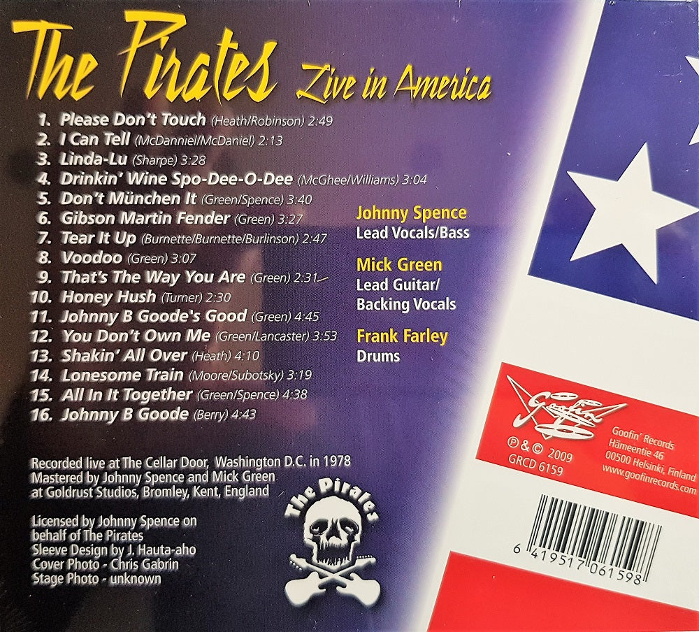 CD - Pirates - The Pirates Live In America