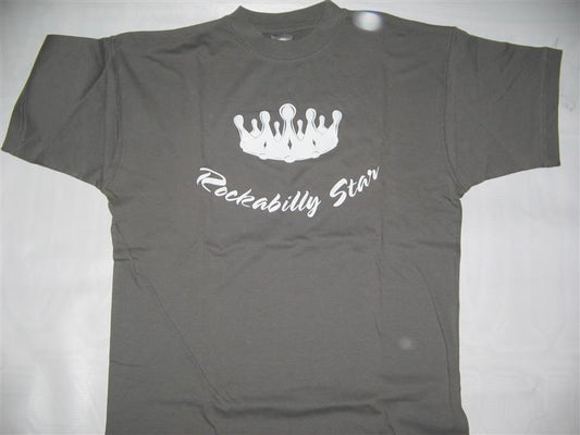 T-Shirt - Rockabilly Star, Dunkelgrau