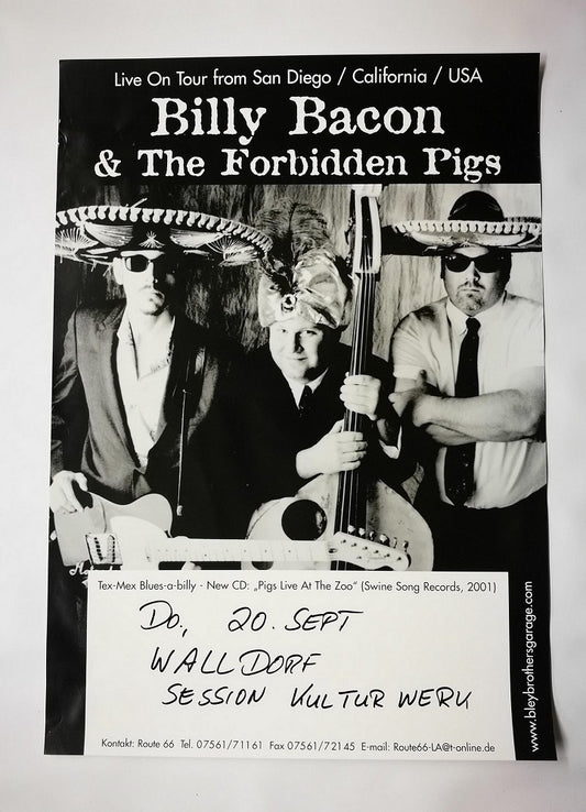 Poster - Billy Bacon & The Forbidden Pigs