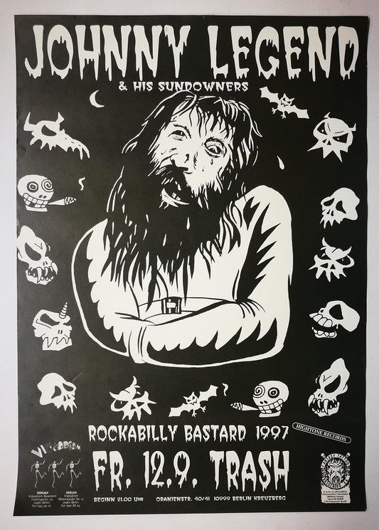 Poster - Johnny Legend - Rockabilly Bastard 1997, Berlin