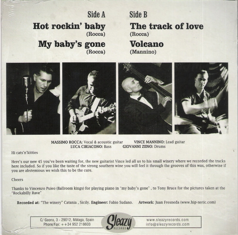 Single - Dale Rocka & The Vulcanoes - Hot Rockin' Baby