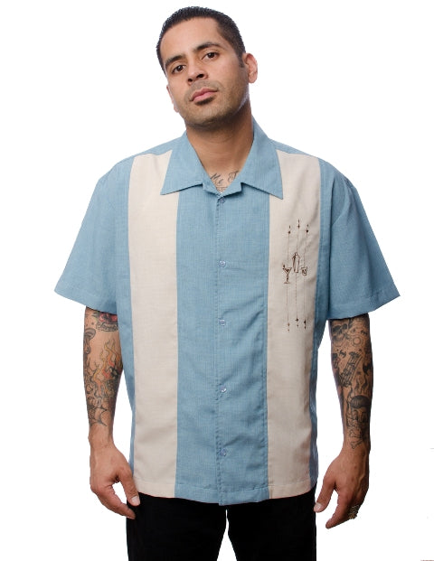 Steady-Shirt - The Shake Down Button Up, Blue