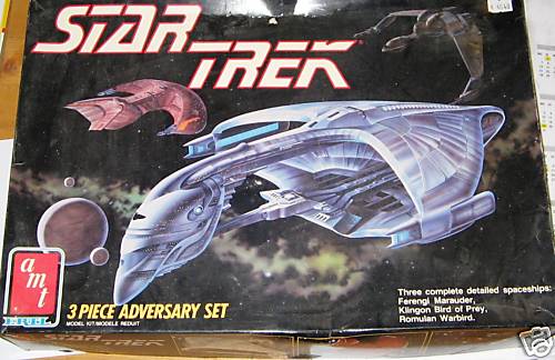 STAR TREK- Starships 3 piece adversary set model kit