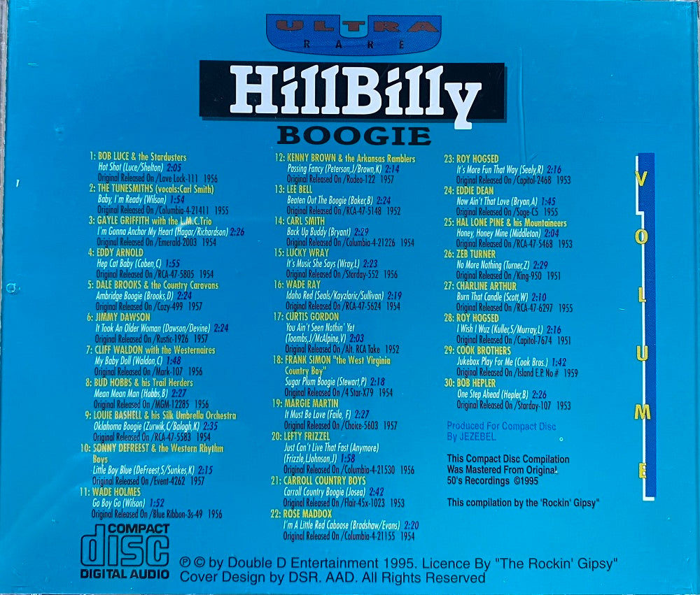 CD - VA - Ultra Rare Hillbilly Boogie Vol. 1