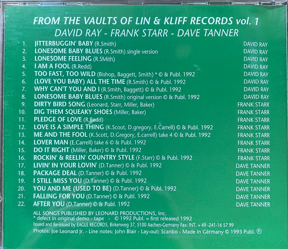 CD - VA - From The Vaults Of Lin and Kliff Rec. Vol. 1