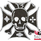 Rückenaufnäher - Skull Im Iron Cross