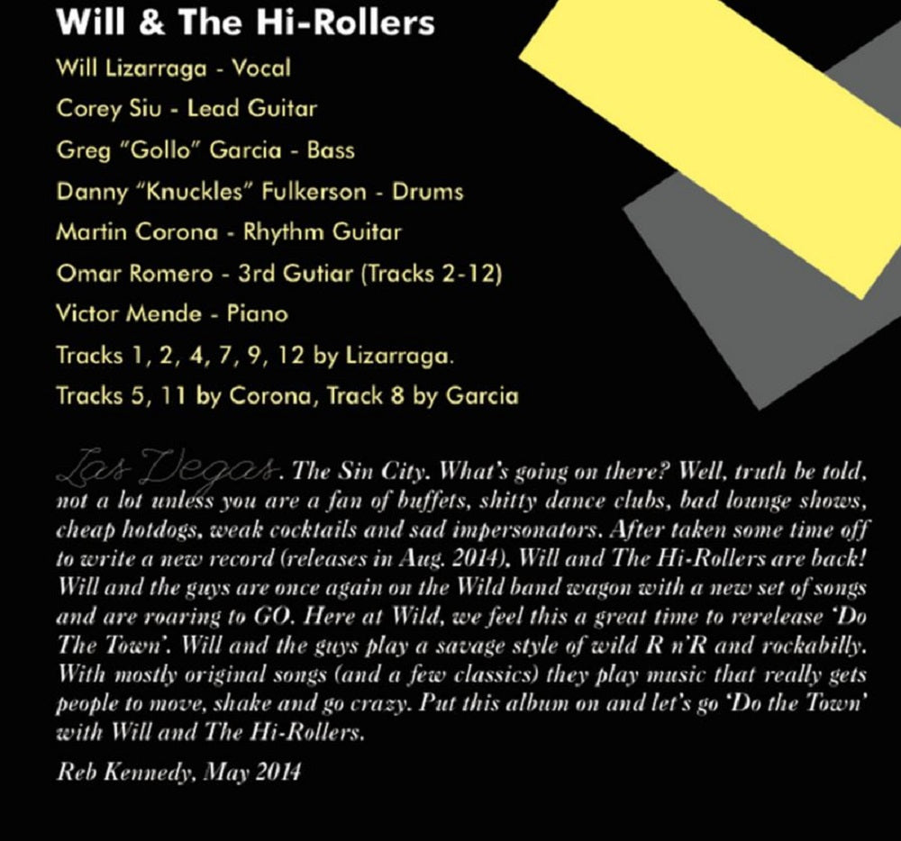 CD - Will & the Hi-Rollers - Do the Town: Re-released