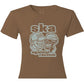 Girlie-Shirt - Busters - Ska Against Racism, Brown