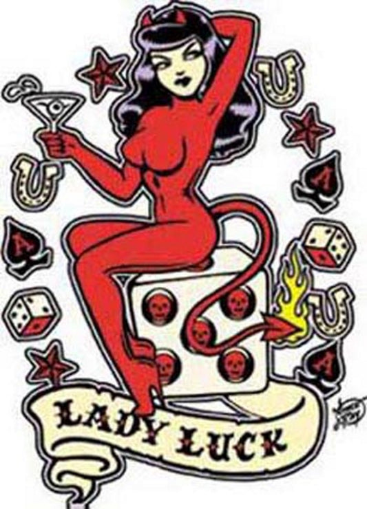 Vince Ray Aufkleber - Lady Luck