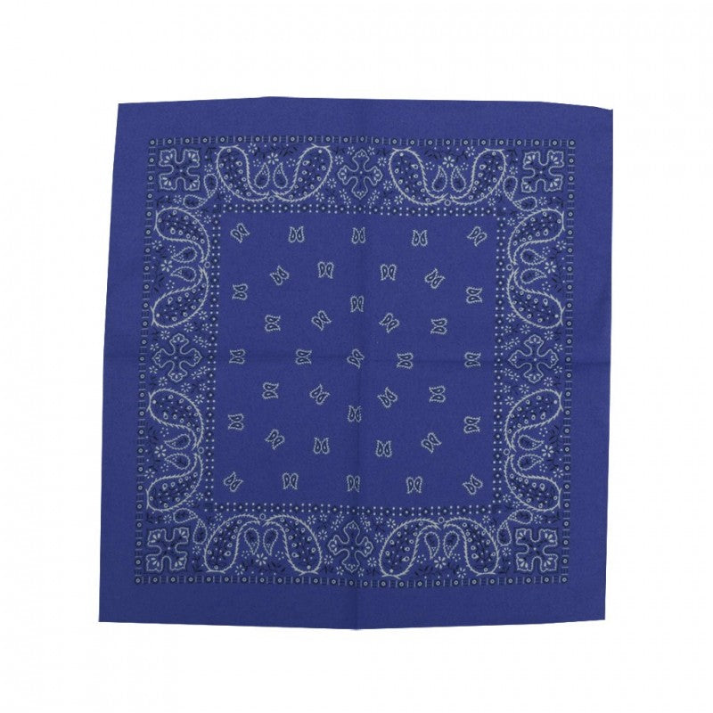 Bandana - Dunkelblau Paisley Gemustert