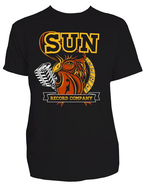 T-shirt Steady - Sun Records Rooster with Mic