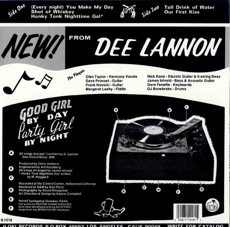 10inch - Dee Lannon - Honky Tonk Nighttime Gal