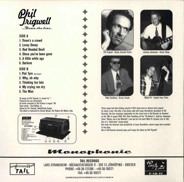 10inch - Phil Trigwell - Down The Line