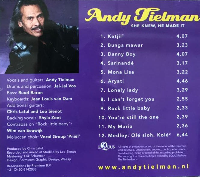 CD - Andy Tielman - She Knew, He Made IT