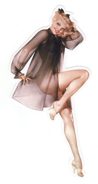Pin Up Girl Aufkleber - Retro Pin Up 10
