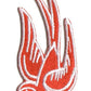 Rückenaufnäher - Schwalbe Rot Rechts
