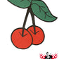 Rückenaufnäher - Kirschen