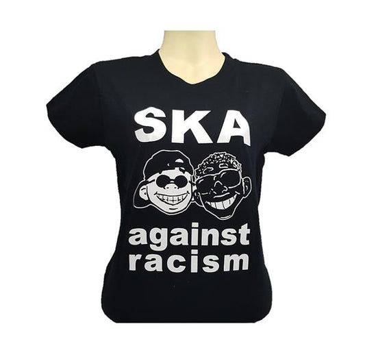 Girl-Shirt - Busters - Ska Against Racism, schwarz 3-teilig