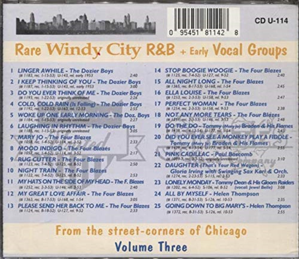 CD - VA - Rare Windy City R&B - Early Vocal Groups