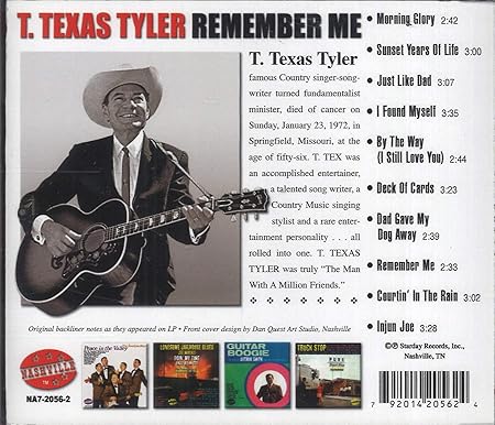 CD - T. Texas Tyler - Remember Me