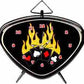 Triangle Alarm Clock - Flame With Yellow Cards