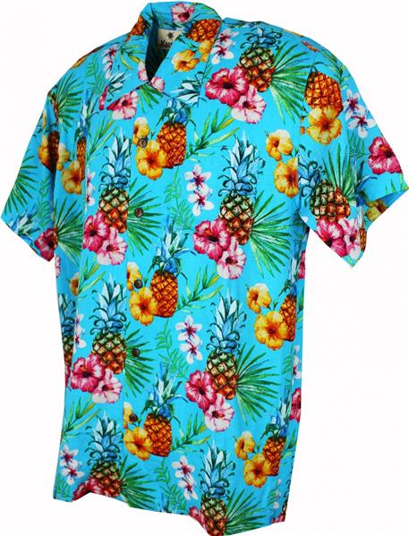 Hawaii - Shirt - Pineapple Turquoise