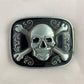 Flaschenöffner Gürtelschnalle - Tattoo Skull Flower Bottle Opener