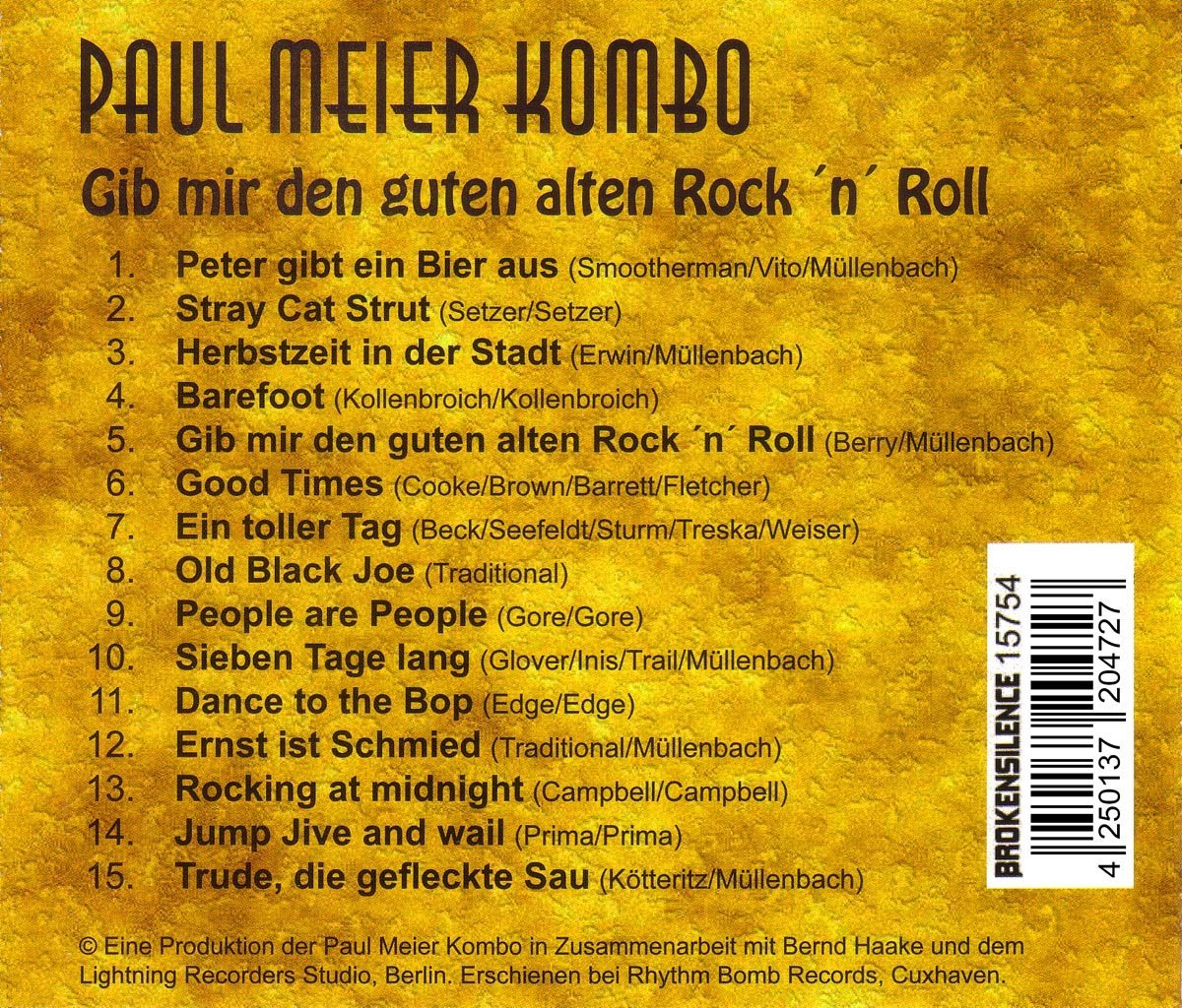 CD - Paul Meier Kombo - Gib Mir Den Guten Alten Rock'n'Roll