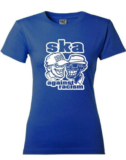 Girl-Shirt - Busters - Ska Against Racism, dunkelblau