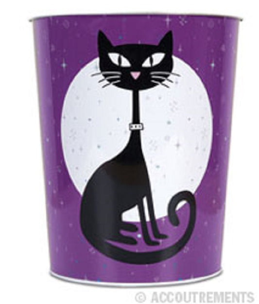 Mülleimer - Metal Black Cat Wastebasket