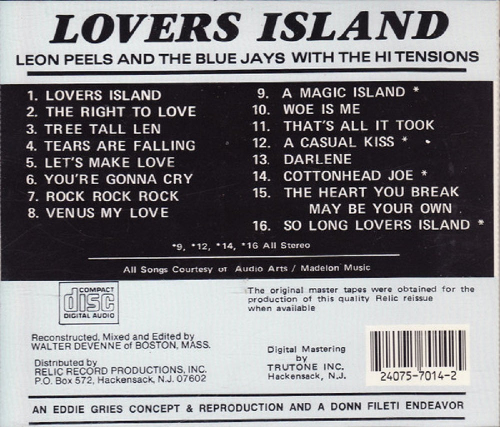 CD - Blue Jays Featuring Leon Peels - Lovers Island