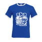 Ringer-Shirt - Busters - SKA AGAINST RACISM, blue