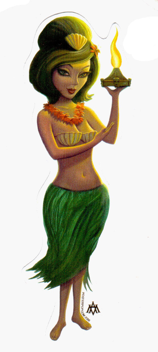 Aaron Marshall Aufkleber - Hula Girl