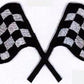 Hot Rod Aufnäher - Flags (Schwarz-Weiss)